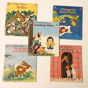Vintage 1960s Lot of Fuzzy  Wuzzy Books Tuffer Scary Harry Golden Press